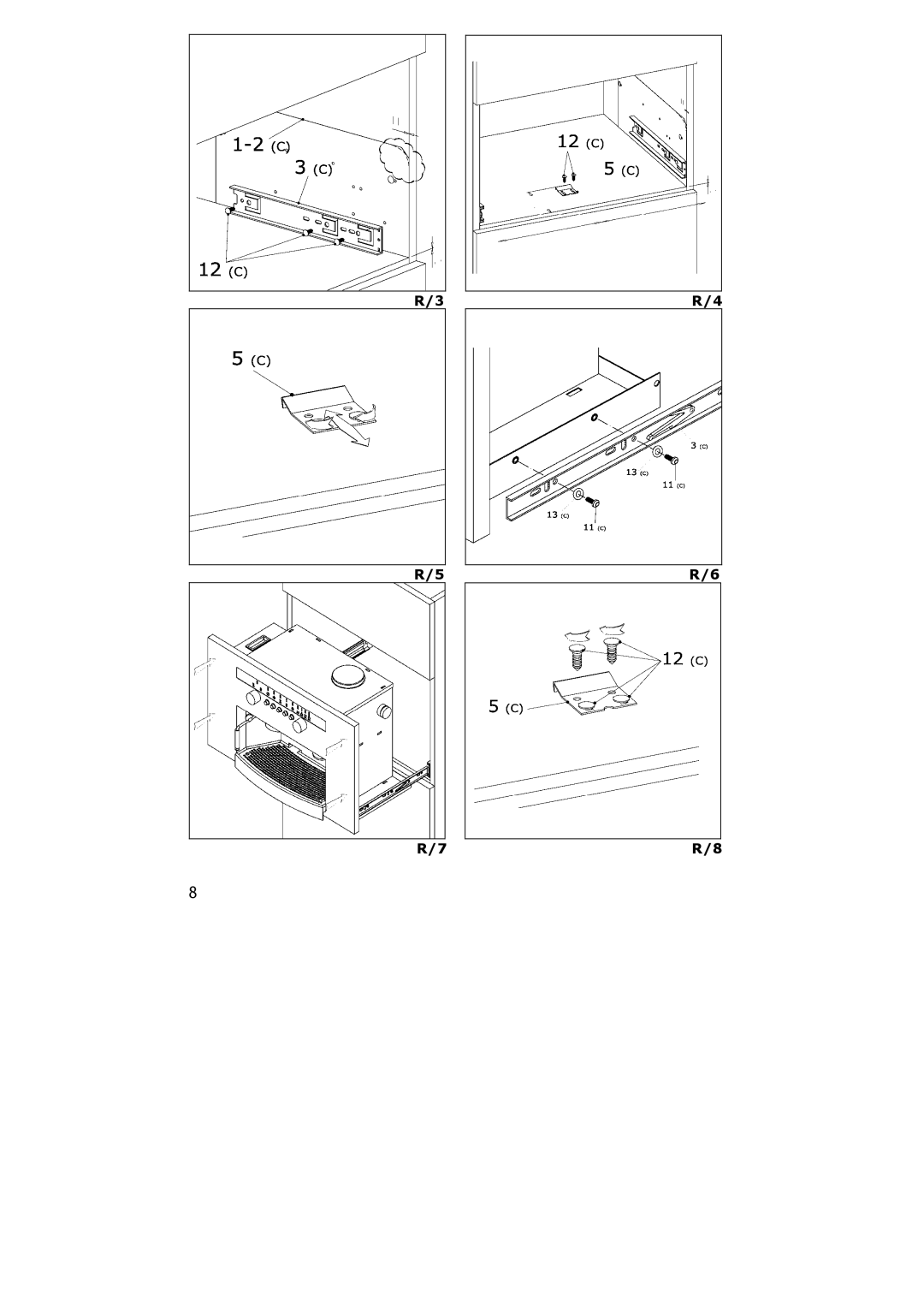 Electrolux PE 8036-M installation instructions 