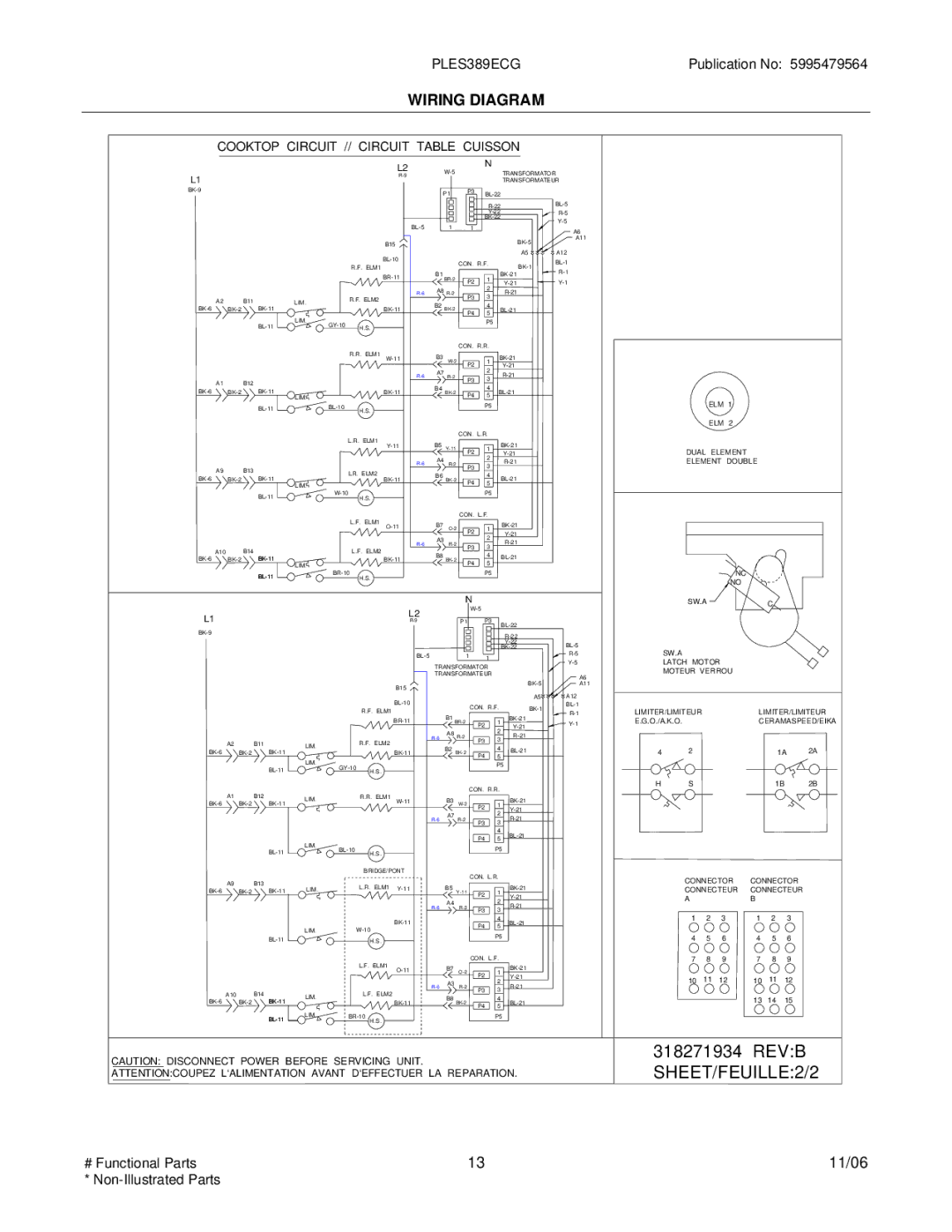 Electrolux PLES389E installation instructions Revb SHEET/FEUILLE2/2 