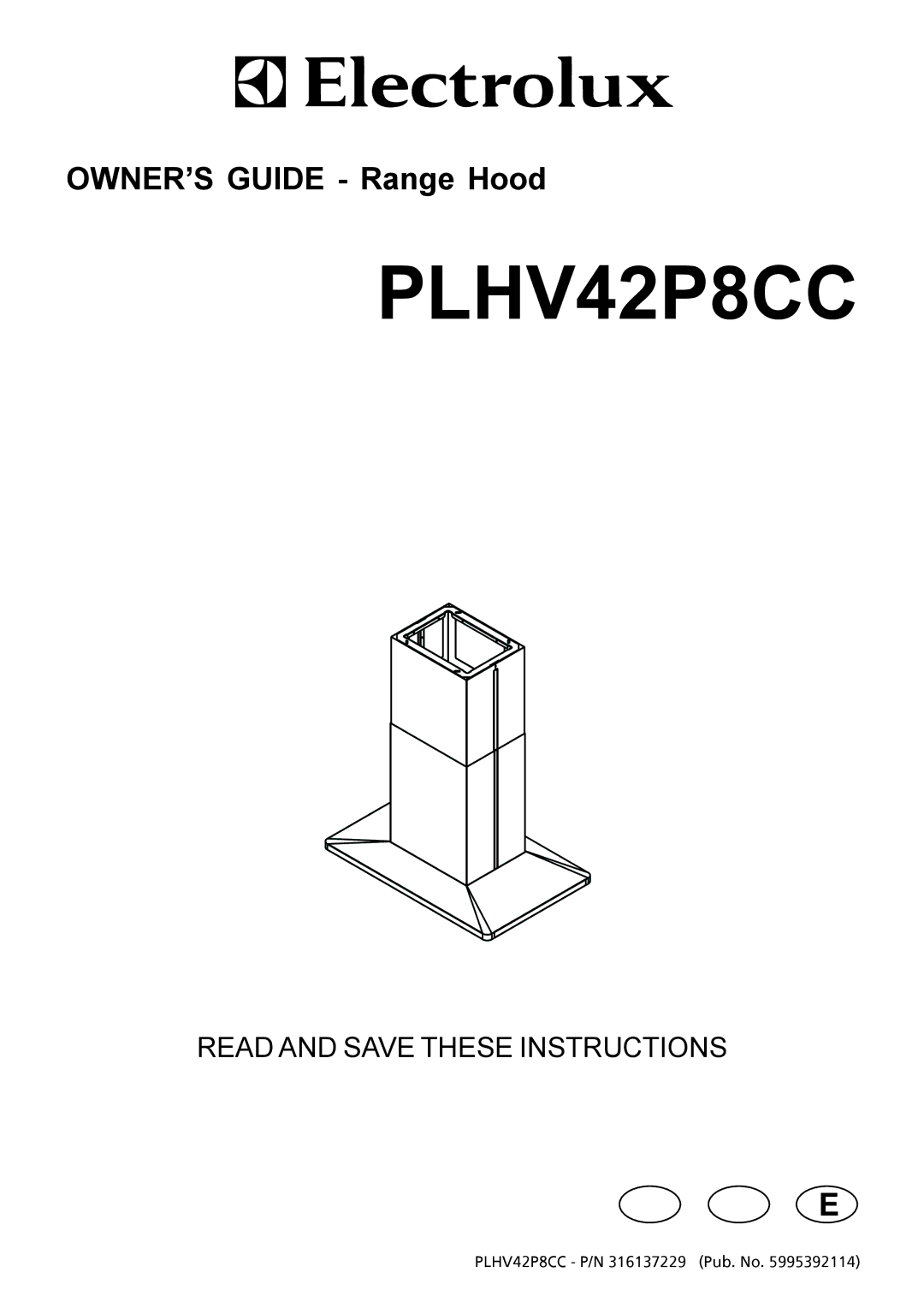 Electrolux PLHV42P8CC manual 