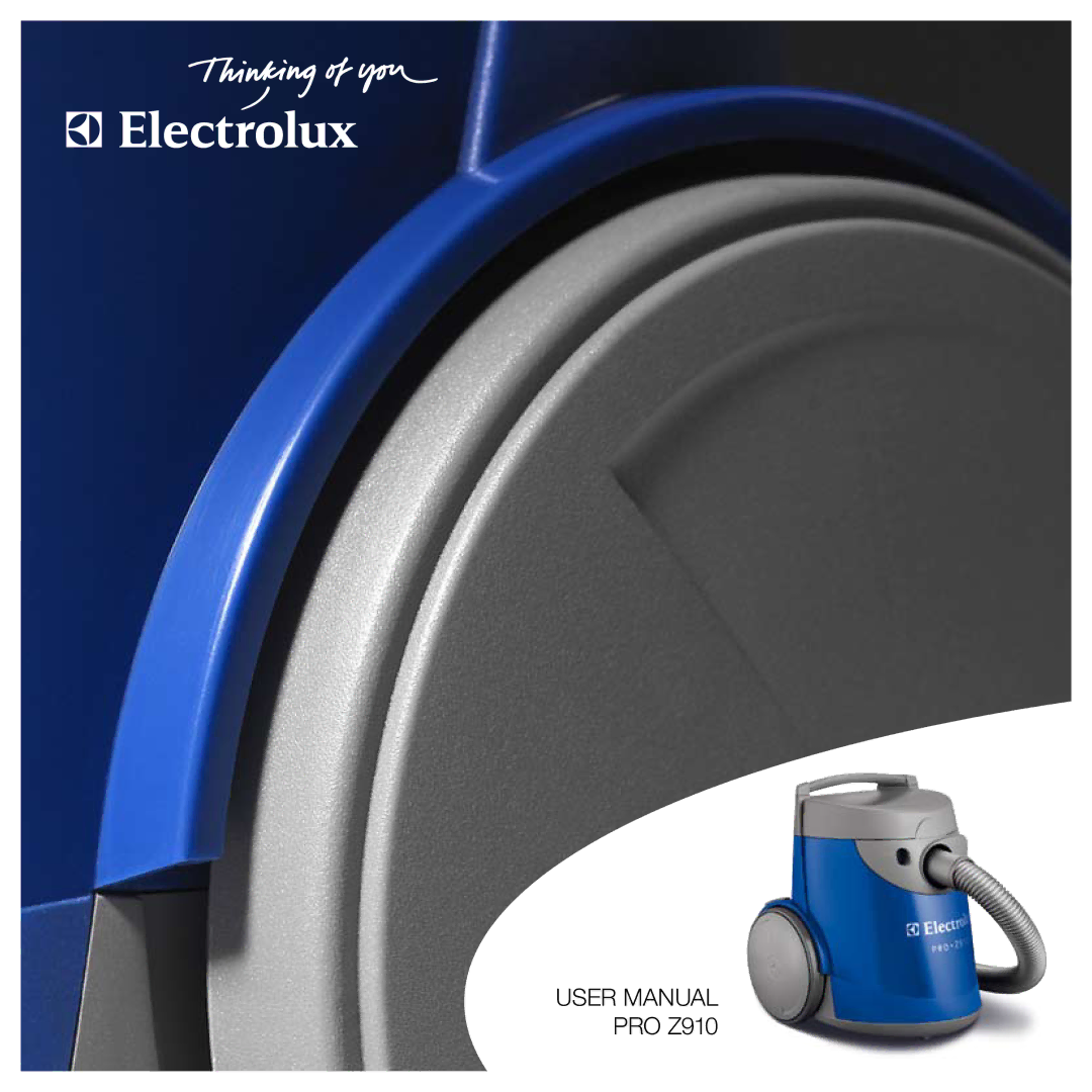 Electrolux Pro Z910 user manual 