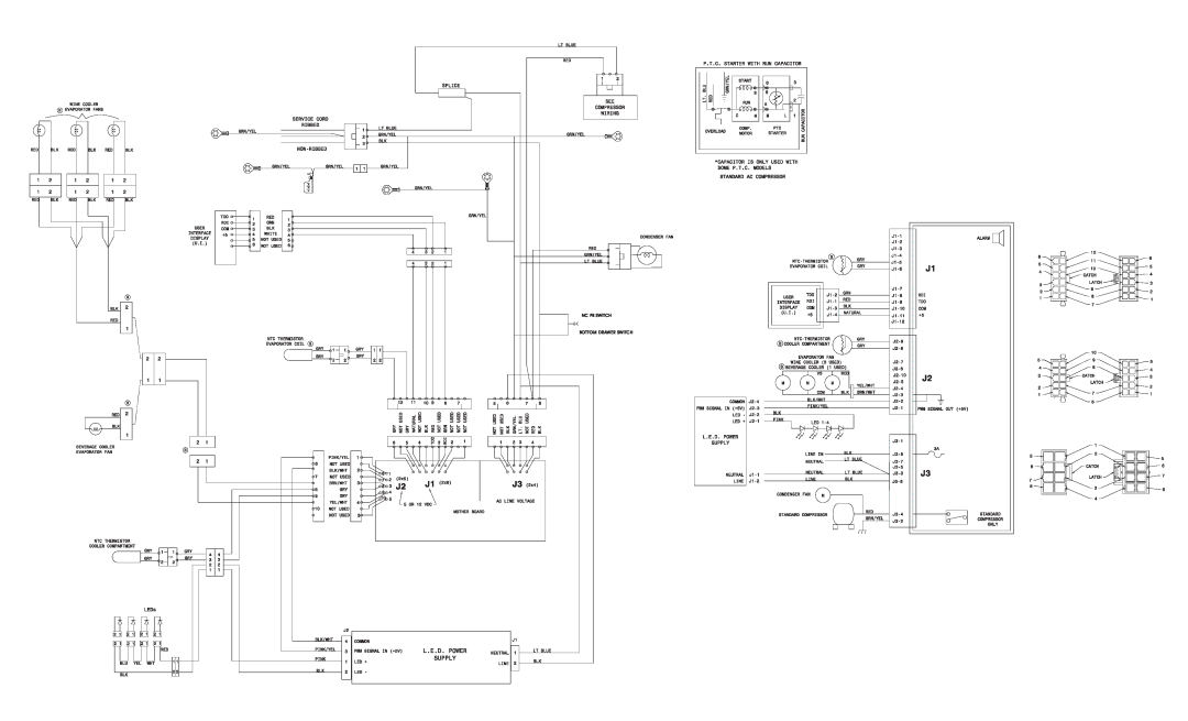 Electrolux R134A dimensions Nc Pb Switch, Bottom Drawer Switch 