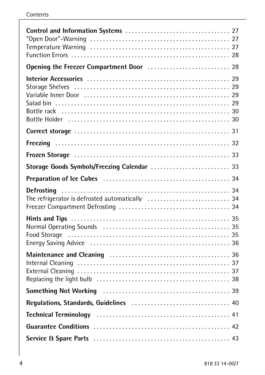 Electrolux Refrigerator/Freezer manual 