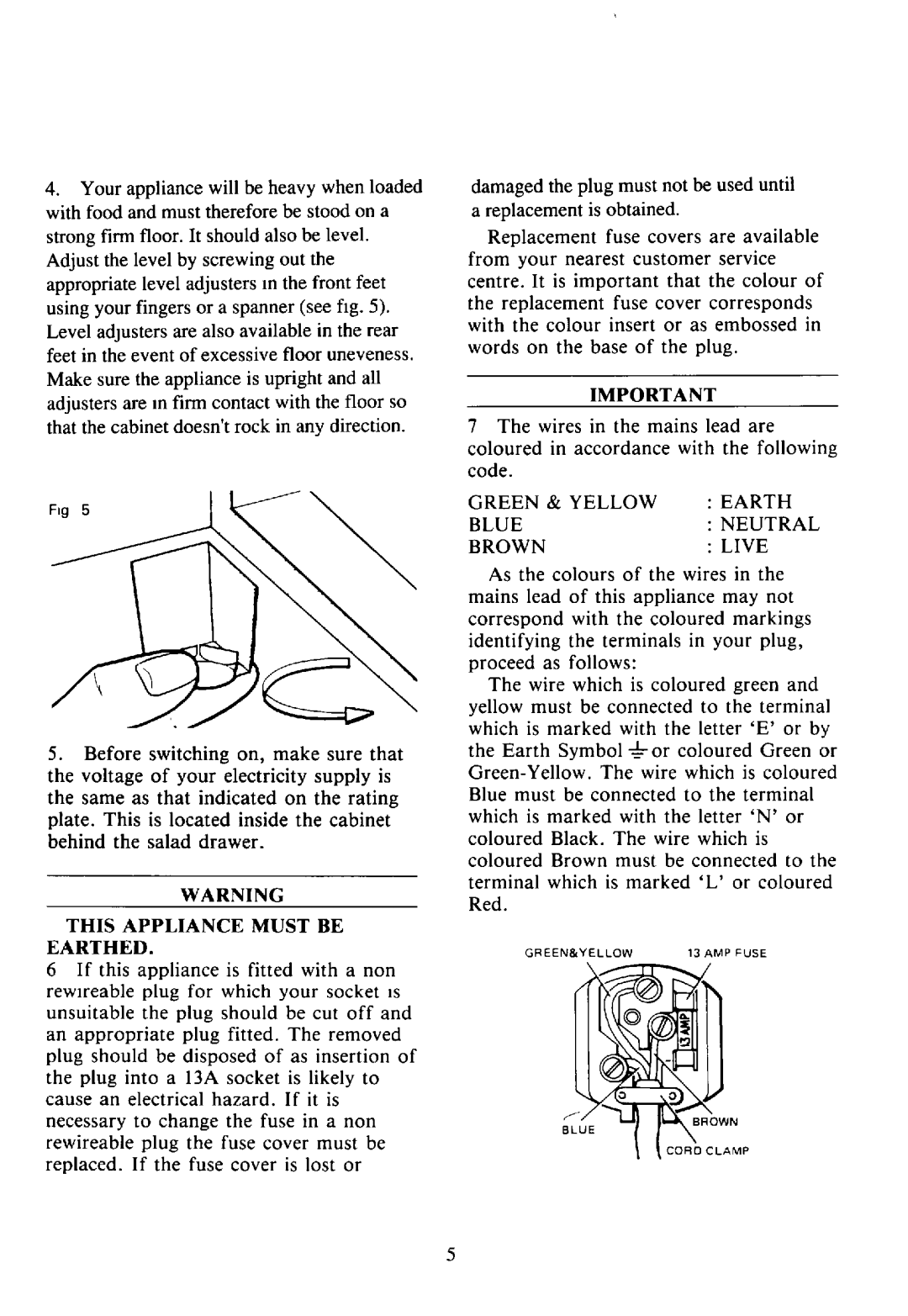 Electrolux RF 502 manual 