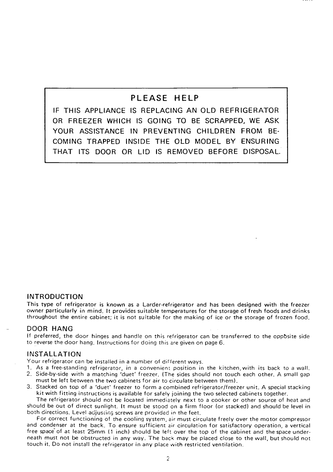 Electrolux RF753 manual 