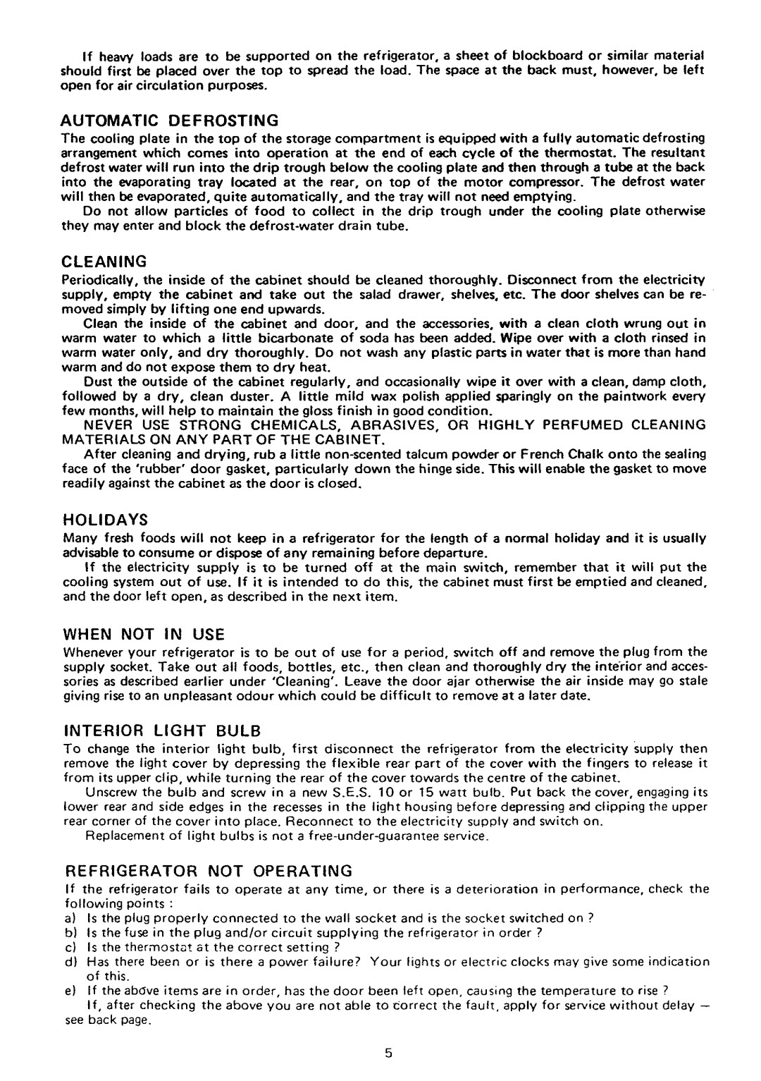 Electrolux RF753 manual 