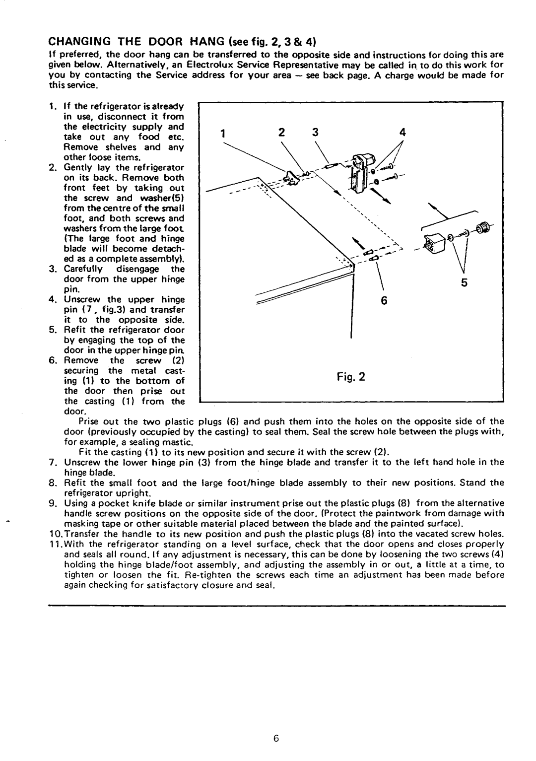 Electrolux RF753 manual 