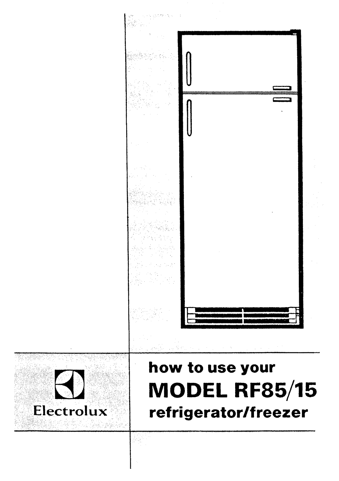 Electrolux RF85/15 manual 