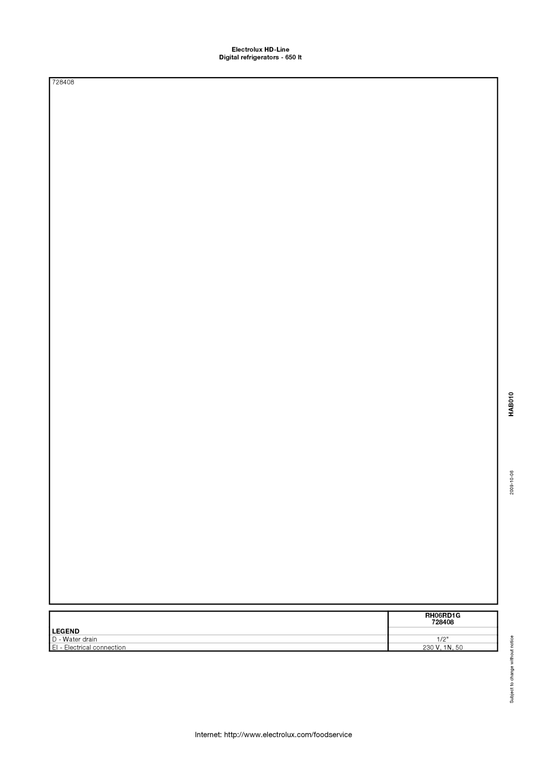 Electrolux RH06RD1FL, RH06RD1G, RH06RD1FR, RH06RD1F6, RH06RD2FR manual 728408 