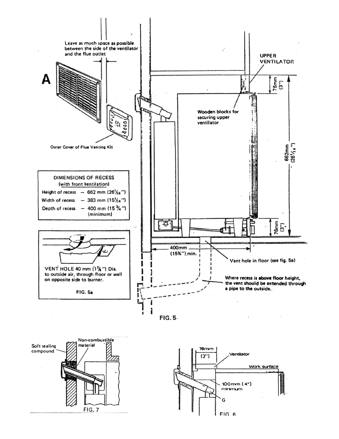 Electrolux RM 122F installation instructions 