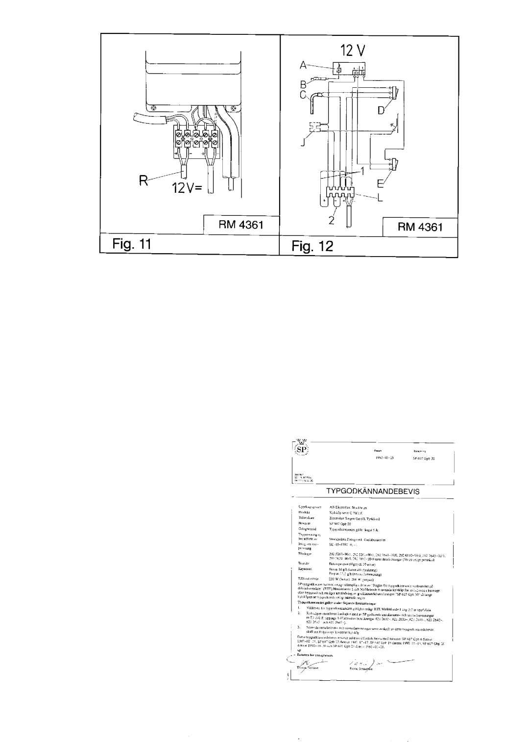 Electrolux RM4361, RM 4360 manual 