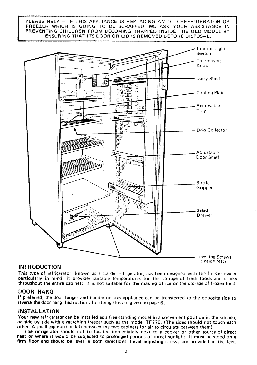 Electrolux RP1013 manual 