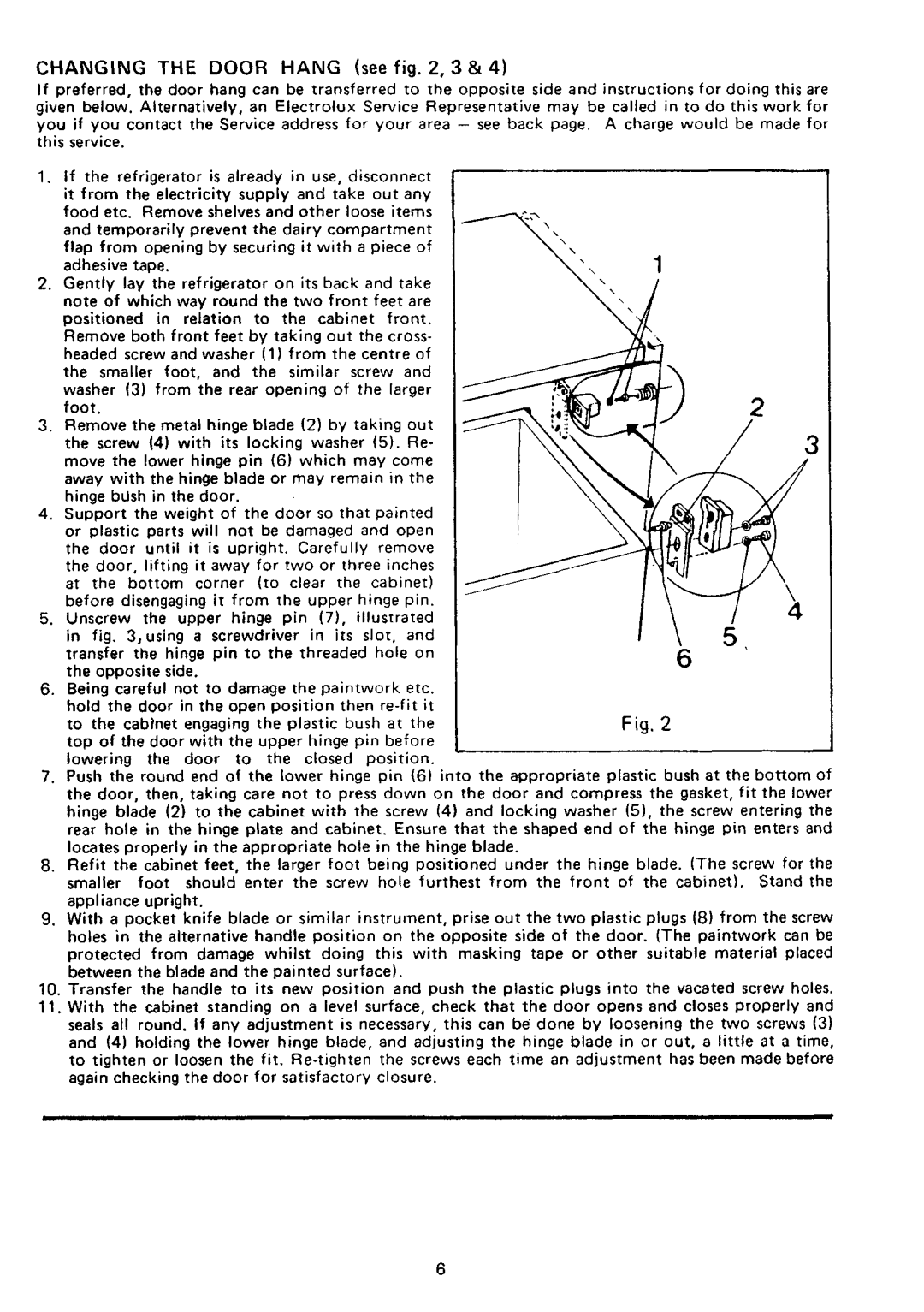 Electrolux RP1013 manual 