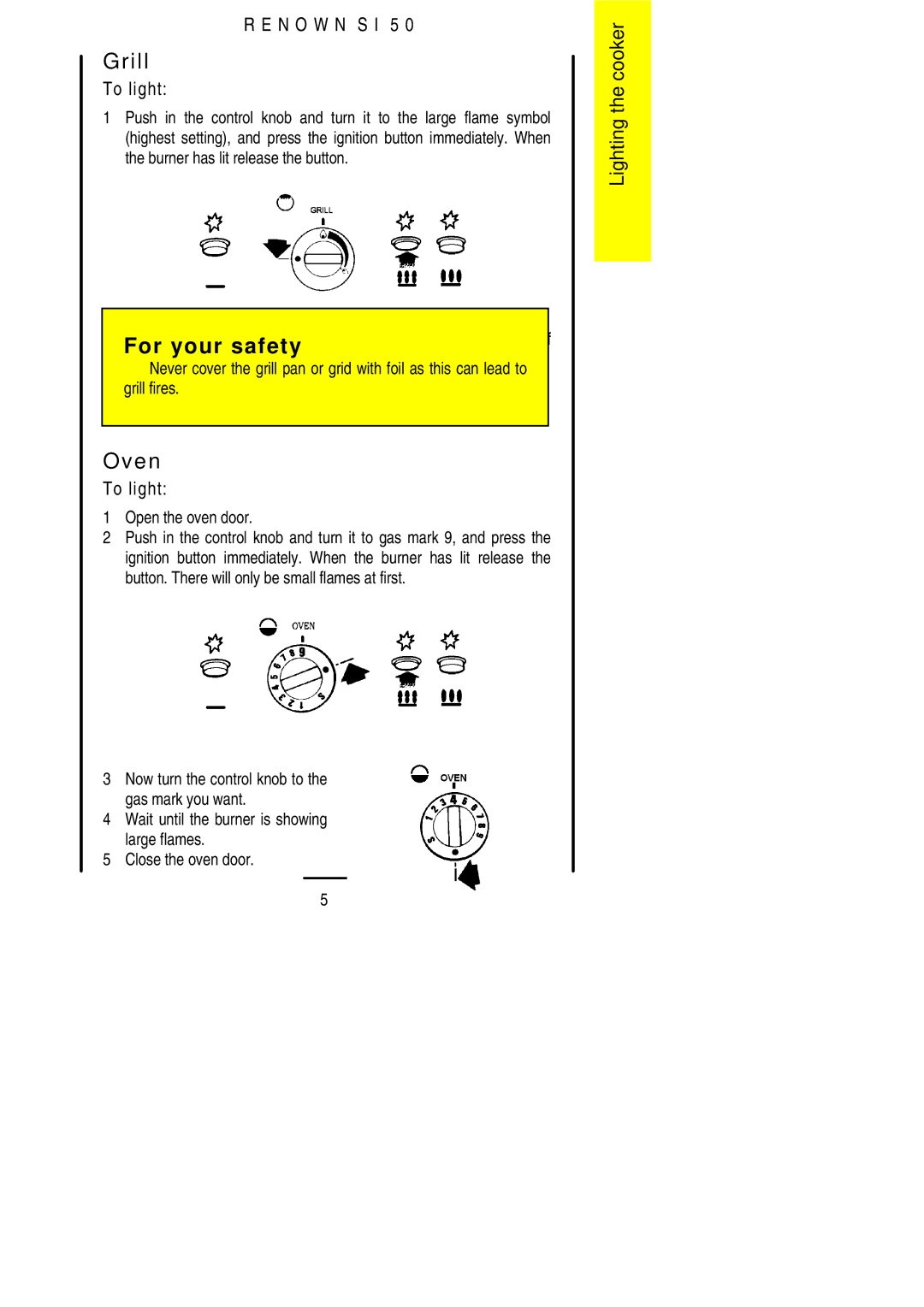 Electrolux S 50 installation instructions Grill, Oven 