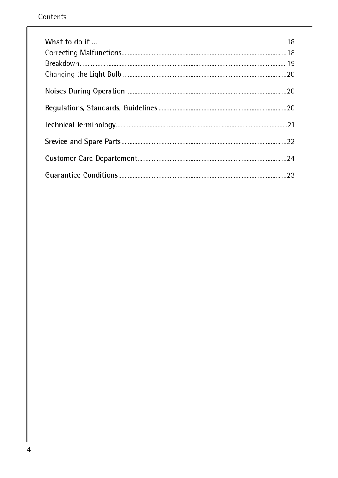 Electrolux S 70178 TK3 manual Contents 