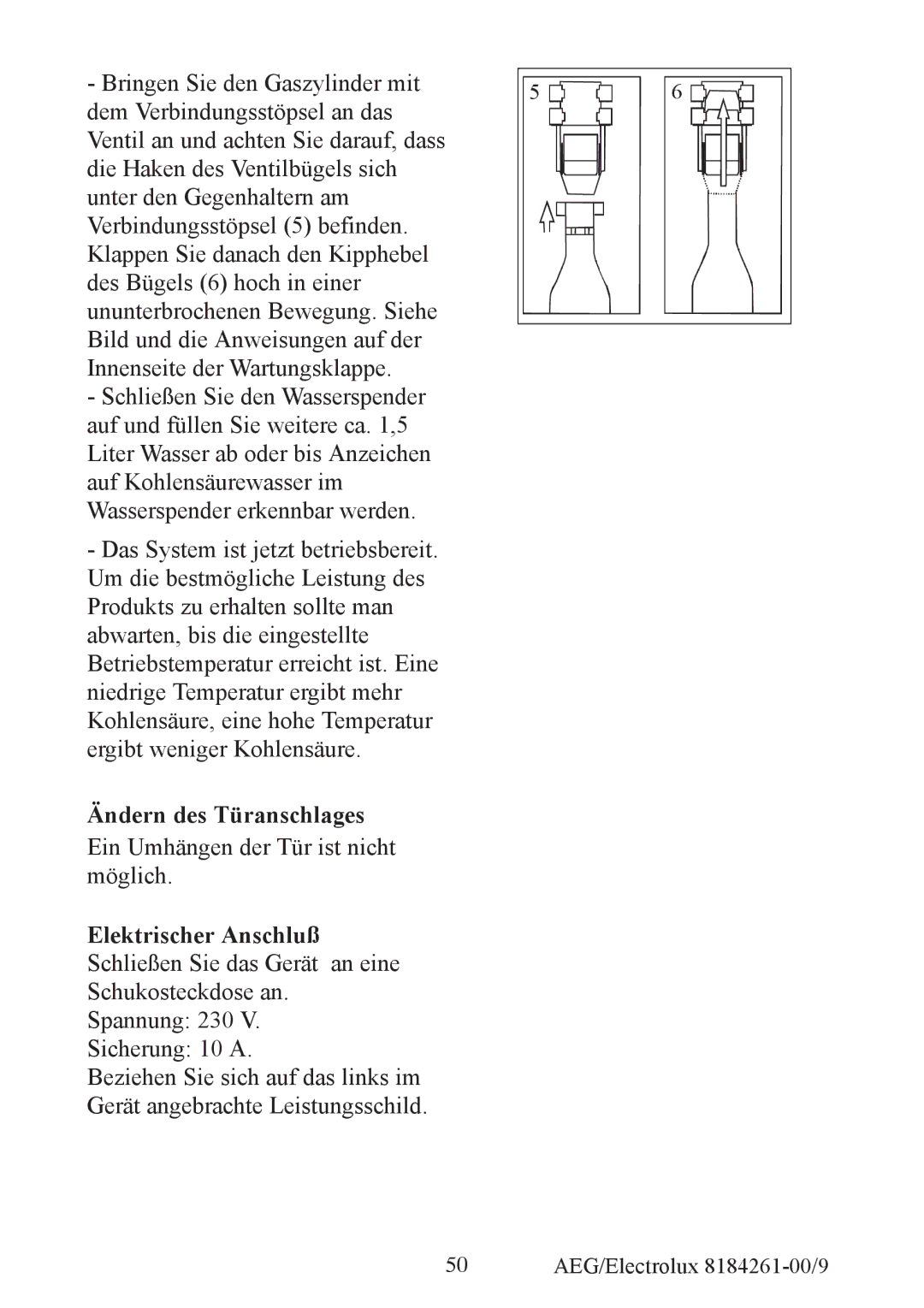 Electrolux S92358-KA2 user manual Ändern des Türanschlages 