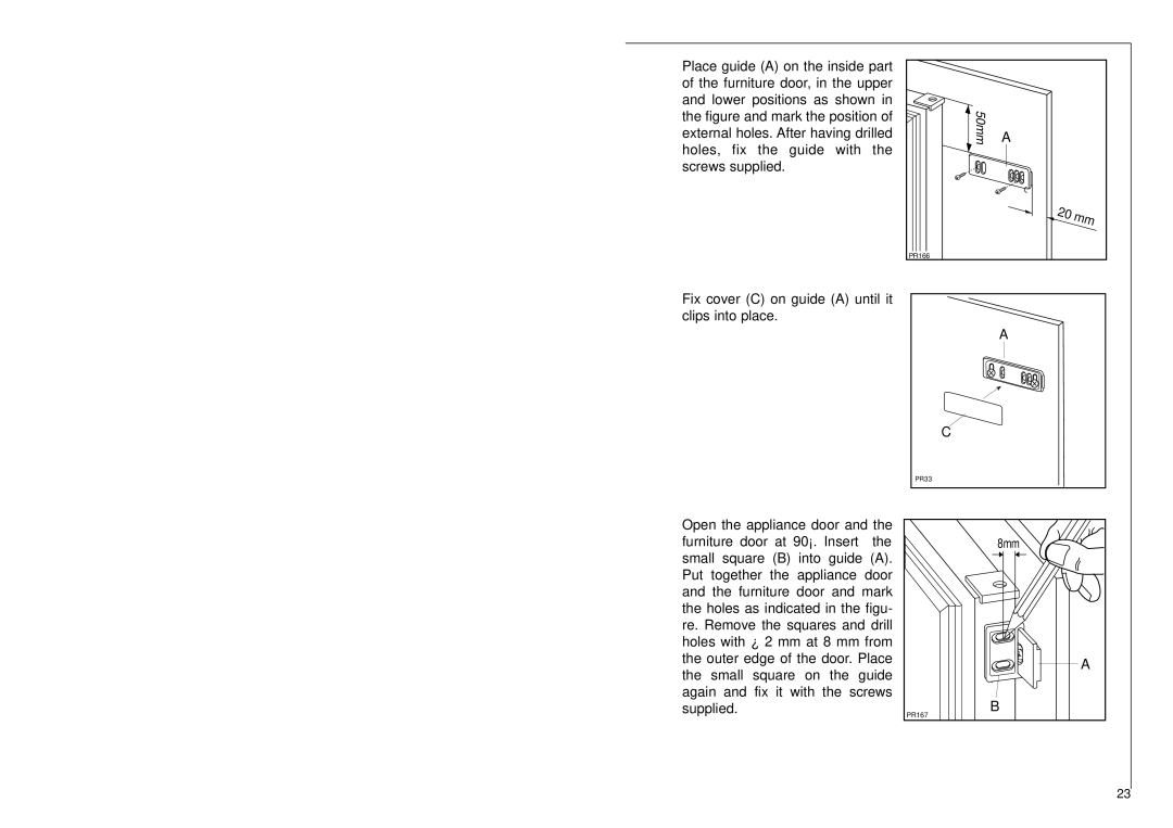 Electrolux SANTO 3244-4 i installation instructions 50mm 