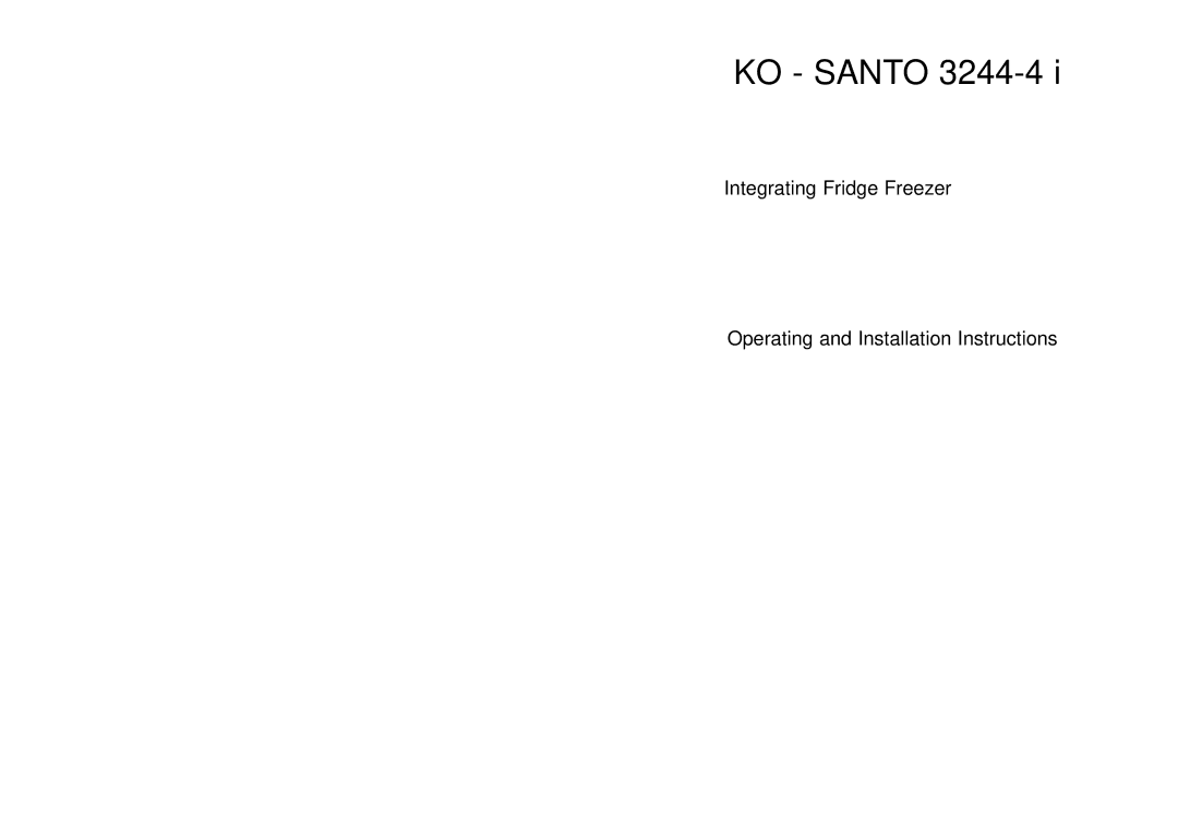 Electrolux SANTO 3244-4 i installation instructions 2222 