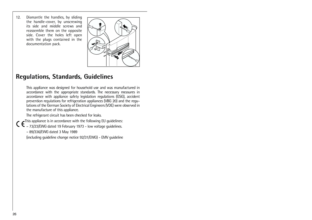 Electrolux SANTO 70312 manual Regulations, Standards, Guidelines 