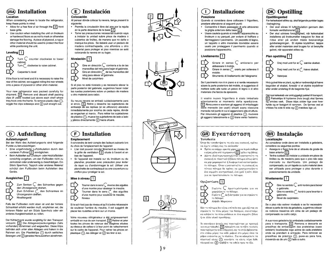 Electrolux SANTO 7088KG, SANTO 7085KG installation instructions 