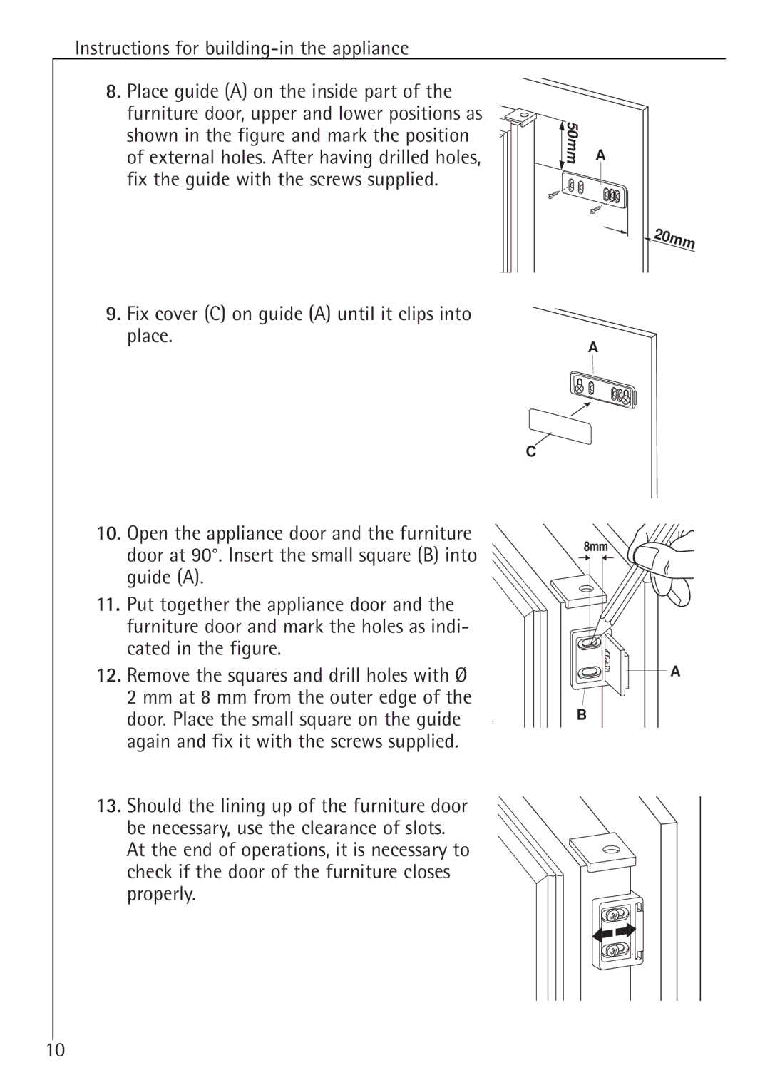 Electrolux SANTO K 78800 installation instructions 50mm 