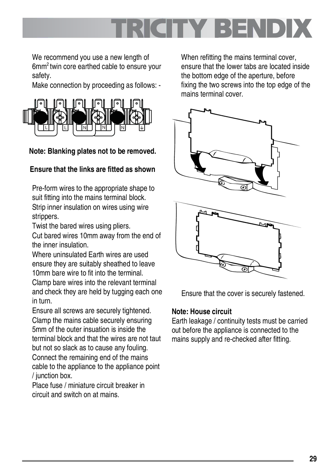 Electrolux SE500/1, SE501/1 user manual Ensure that the cover is securely fastened 