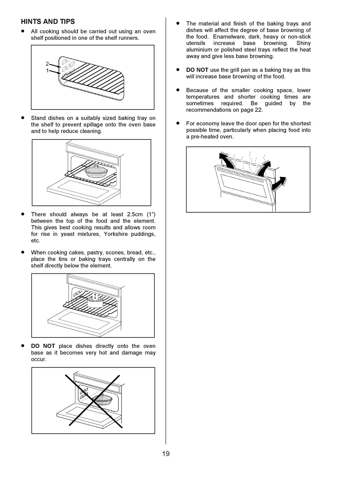 Electrolux SIE340 installation instructions Hints and Tips 