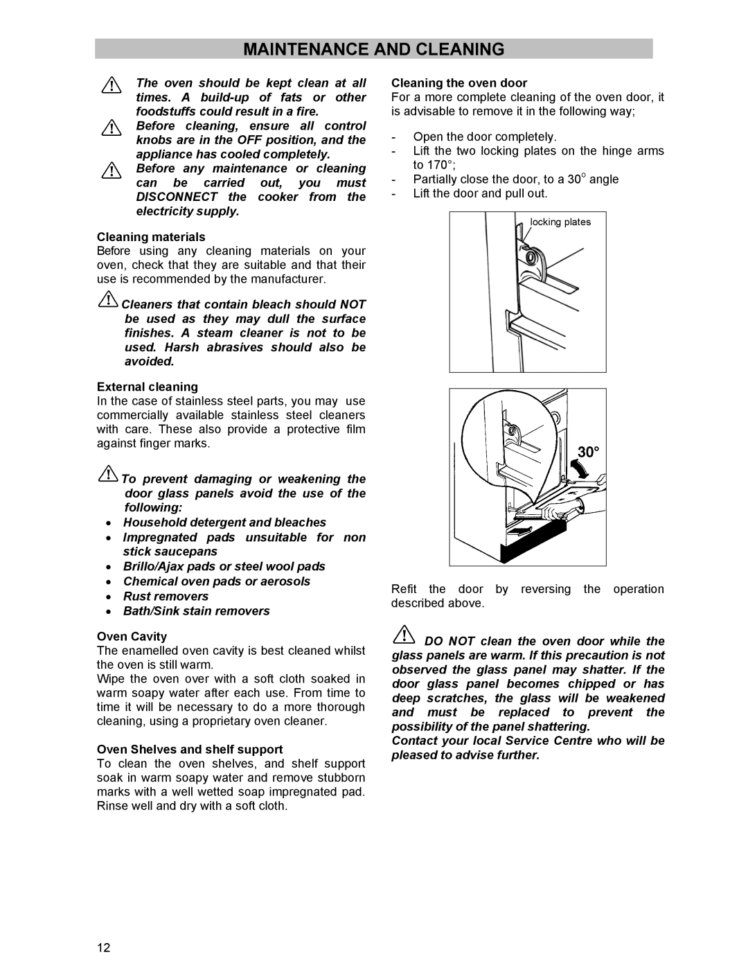 Electrolux SIG 233 manual Maintenance and Cleaning 