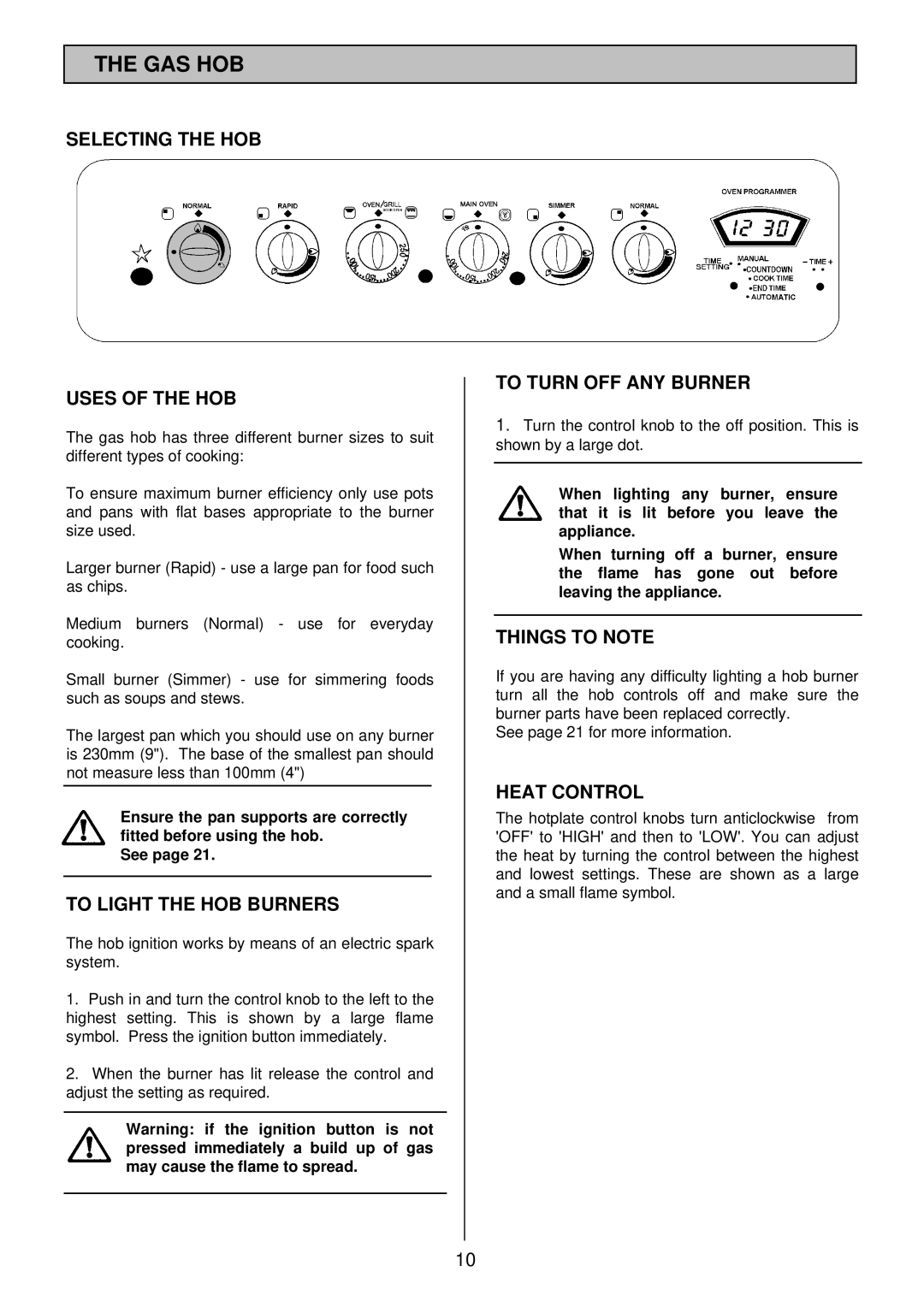 Electrolux SIM 533 installation instructions Gas Hob 