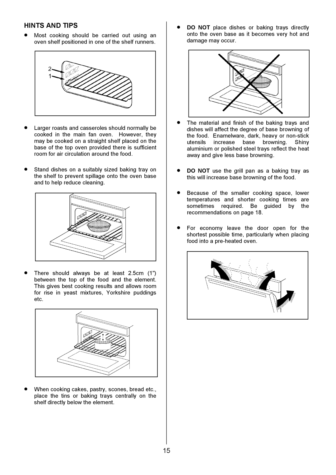 Electrolux SIM 554 installation instructions Hints and Tips 