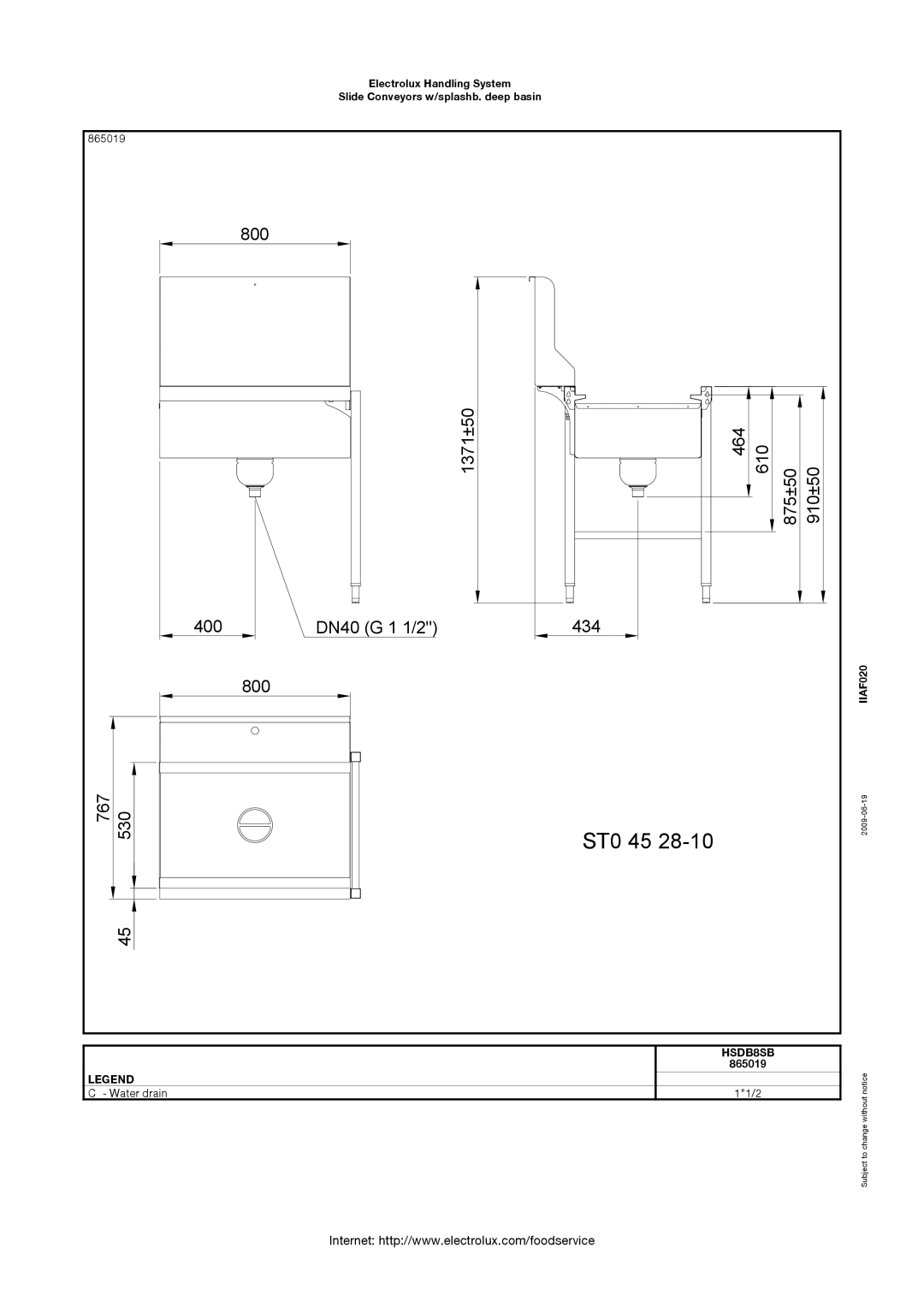 Electrolux SS-6 manual ST0 45 