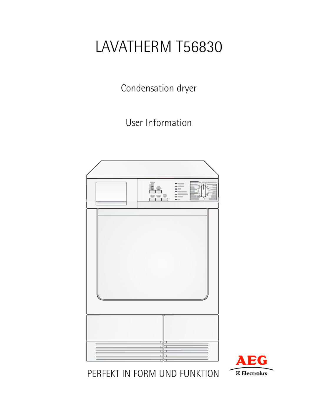 Electrolux manual Lavatherm T56830 