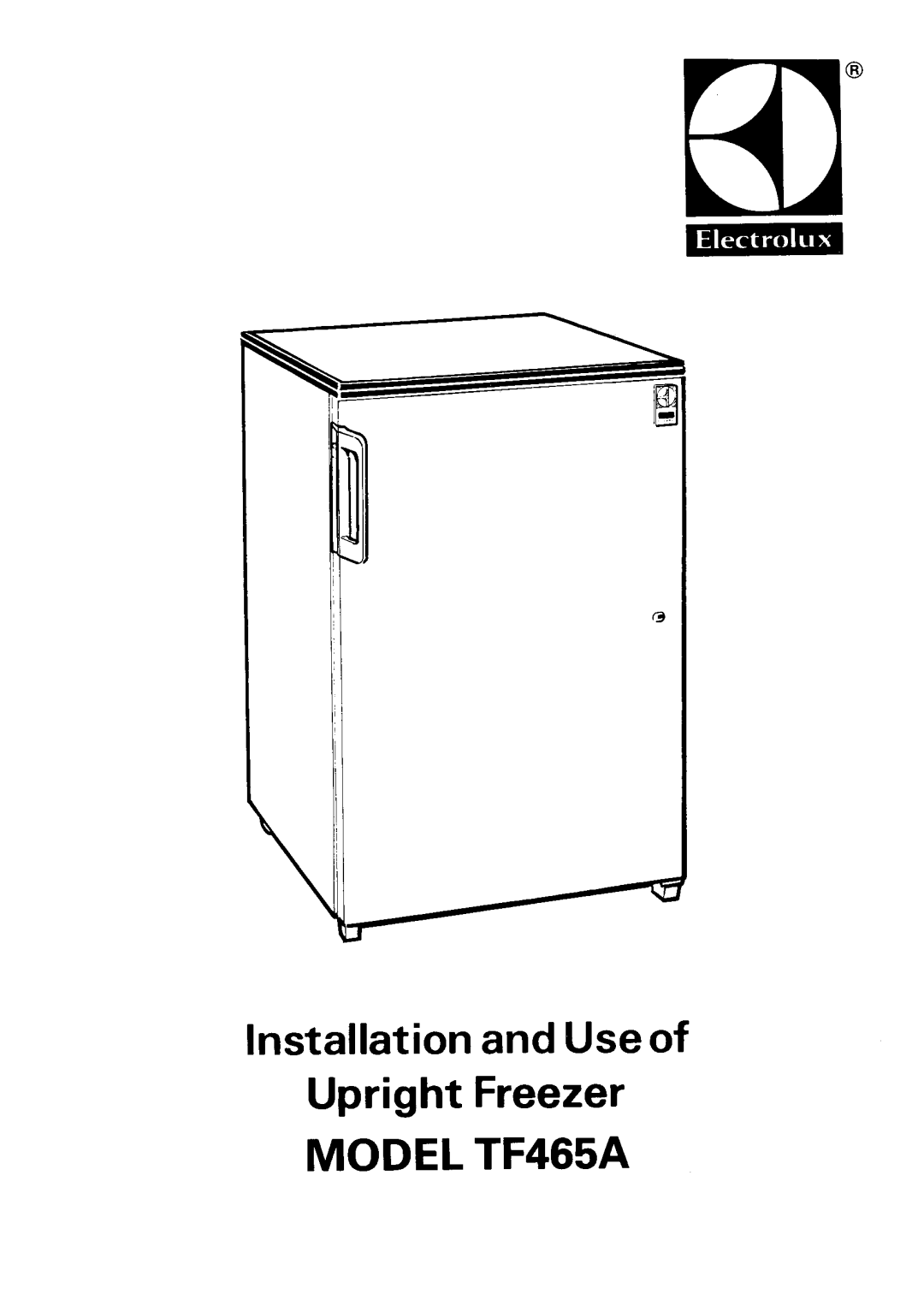 Electrolux TF465A manual 