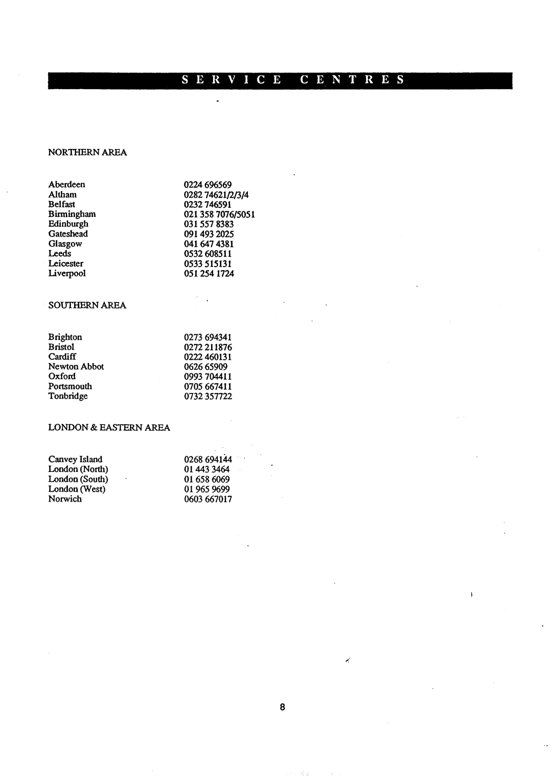 Electrolux TF968 manual 