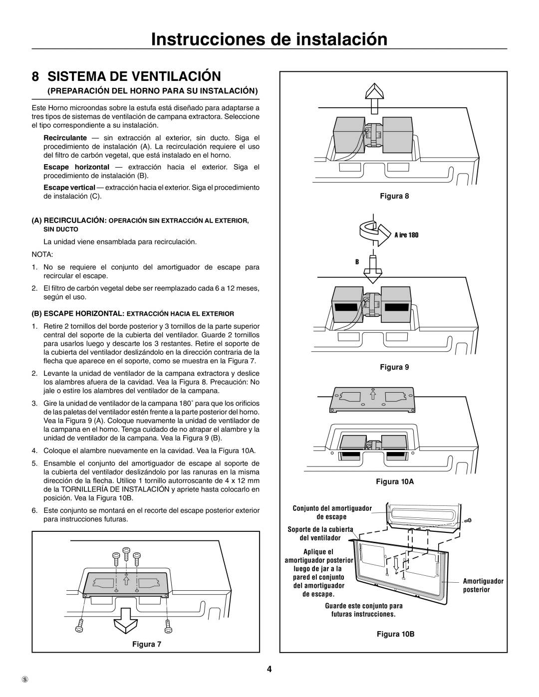 Electrolux TINSEB484MRR0 Sistema DE Ventilación, Preparación DEL Horno Para SU Instalación, Posterior 