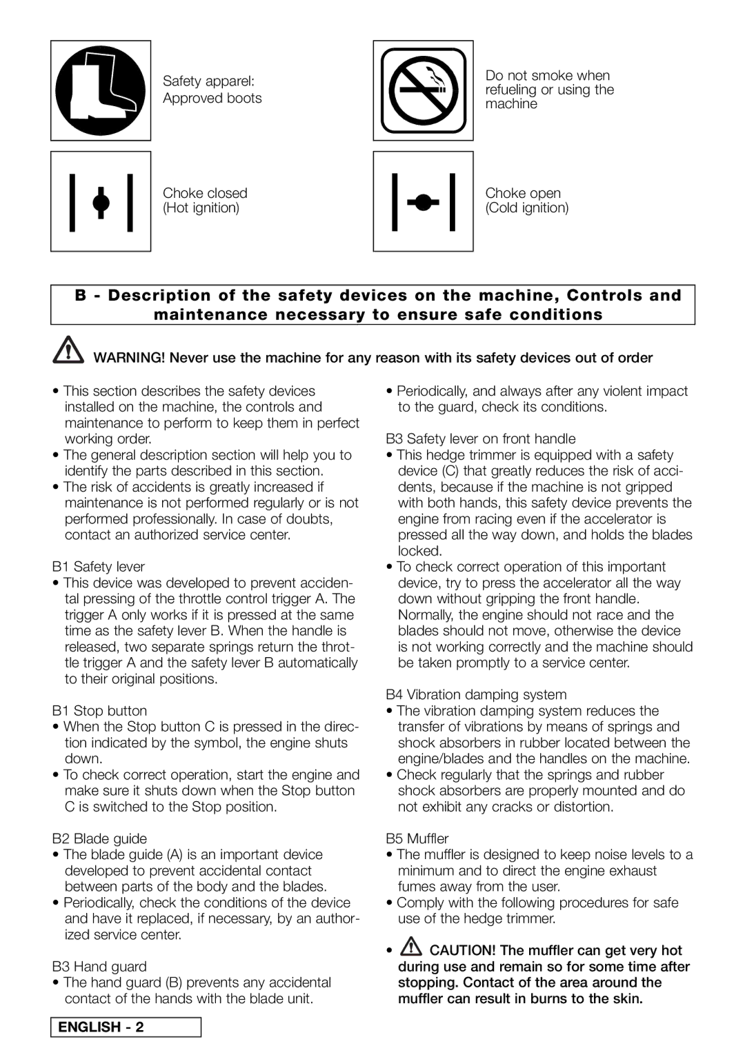 Electrolux TIVOLI 65 / HG 65, TIVOLI 63 / HG 63, TIVOLI 50 / HG 50 instruction manual English 