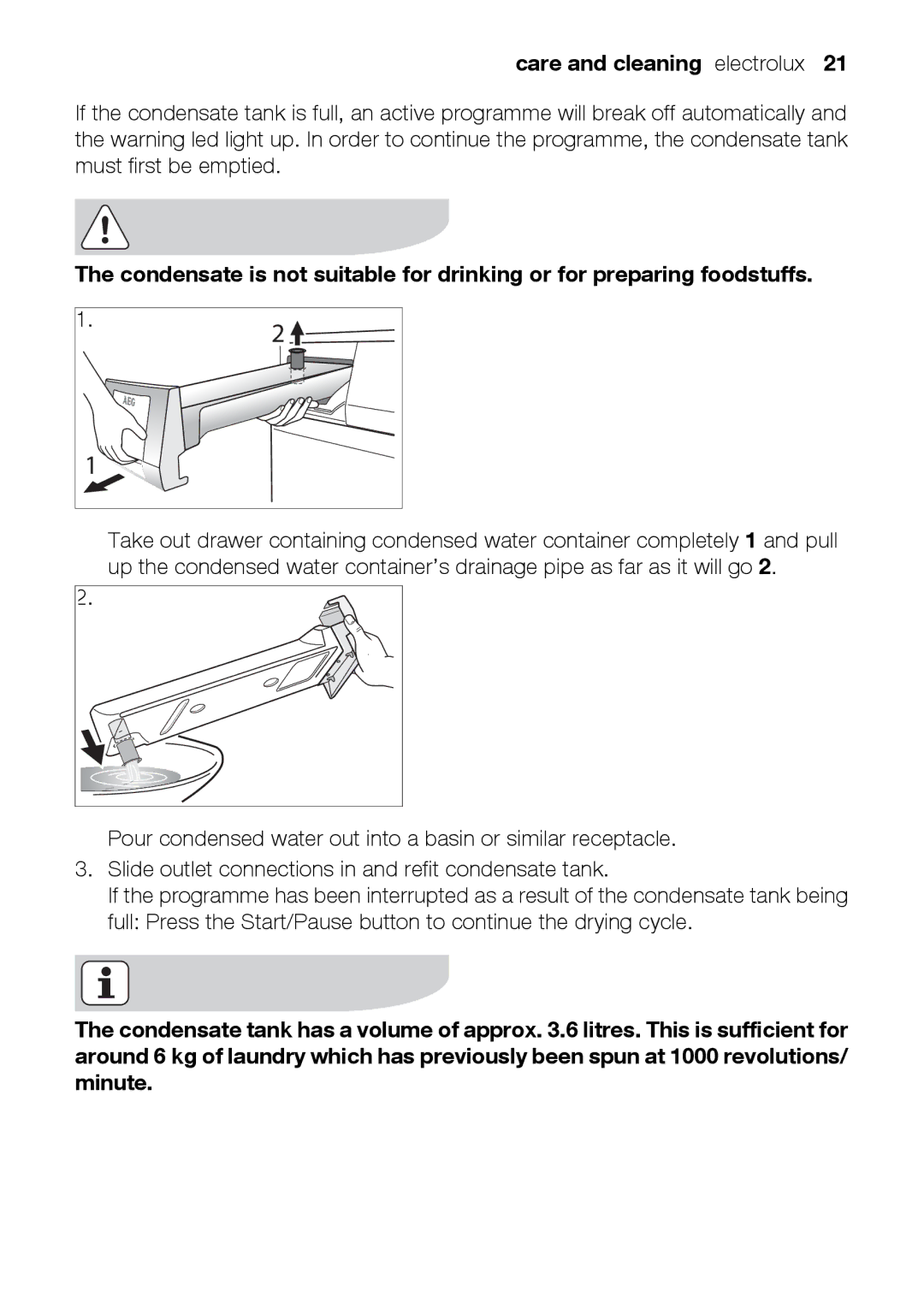 Electrolux TK K2 E user manual Care and cleaning electrolux 