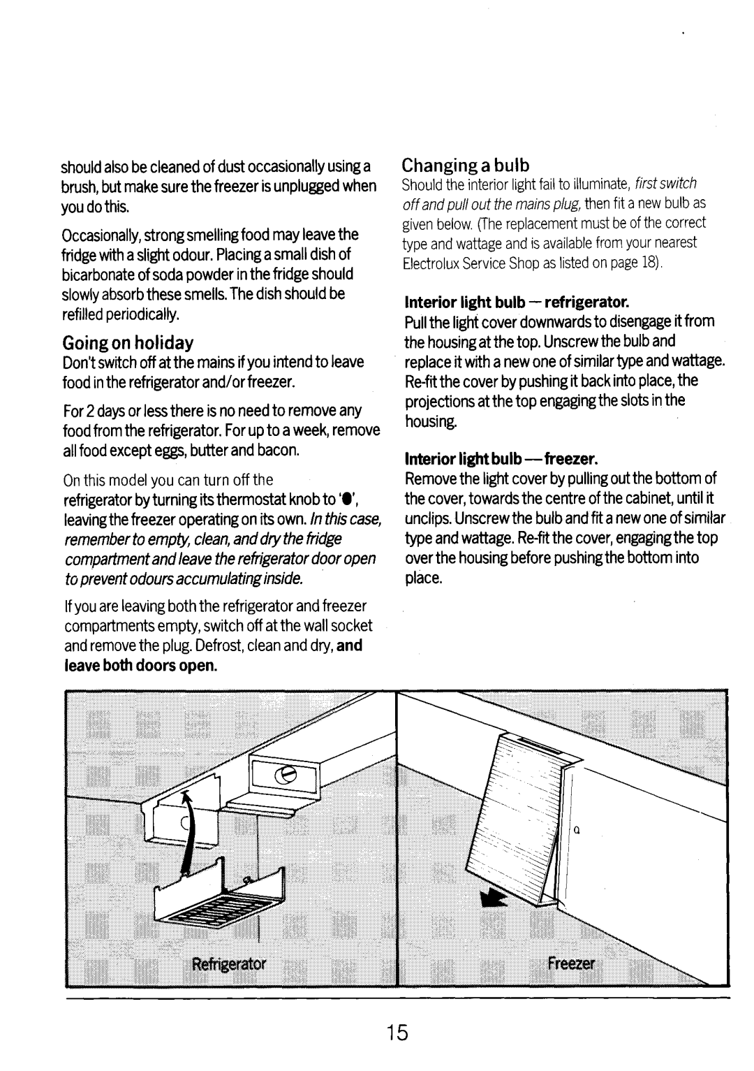 Electrolux TR1168D manual 