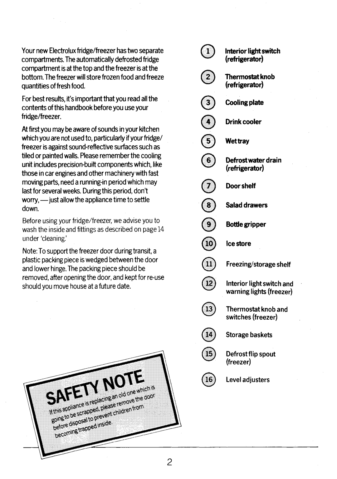 Electrolux TR1168D manual 