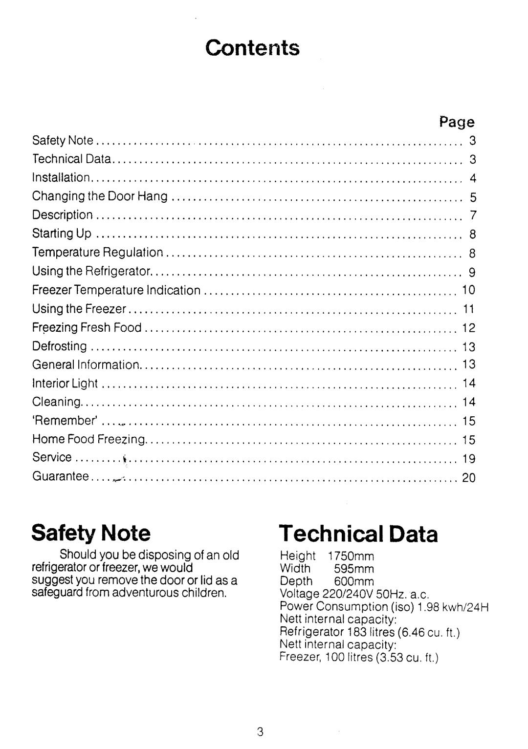 Electrolux TR1177 manual 