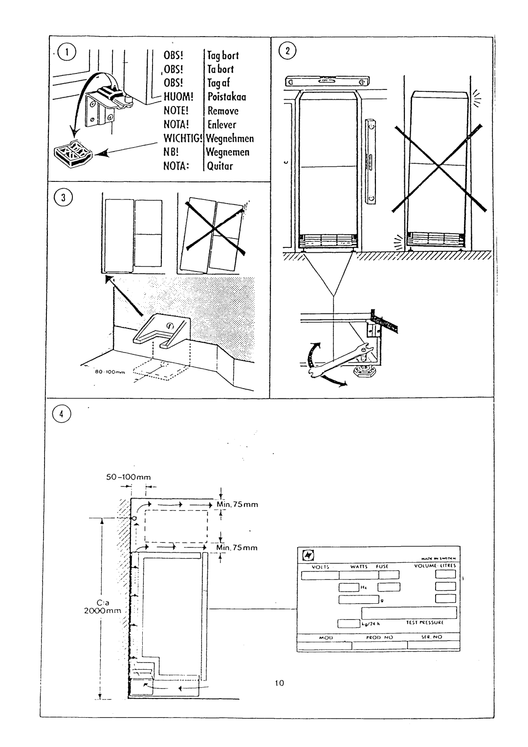 Electrolux TR1178 manual 