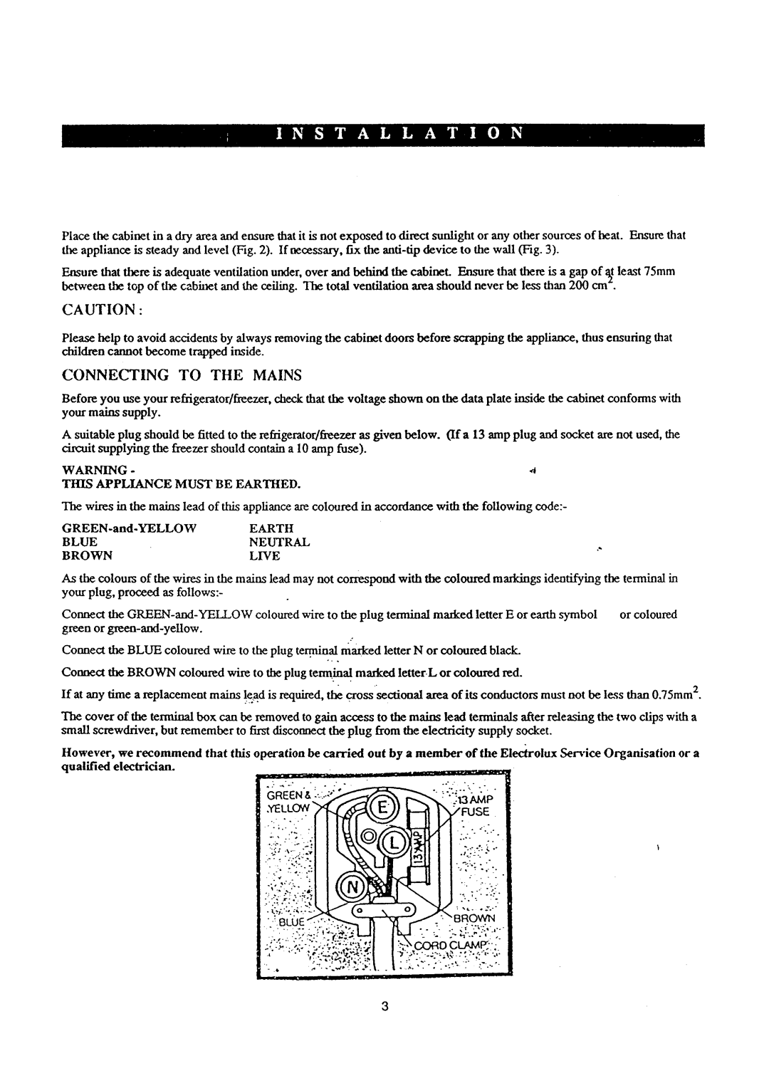 Electrolux TR1178 manual 