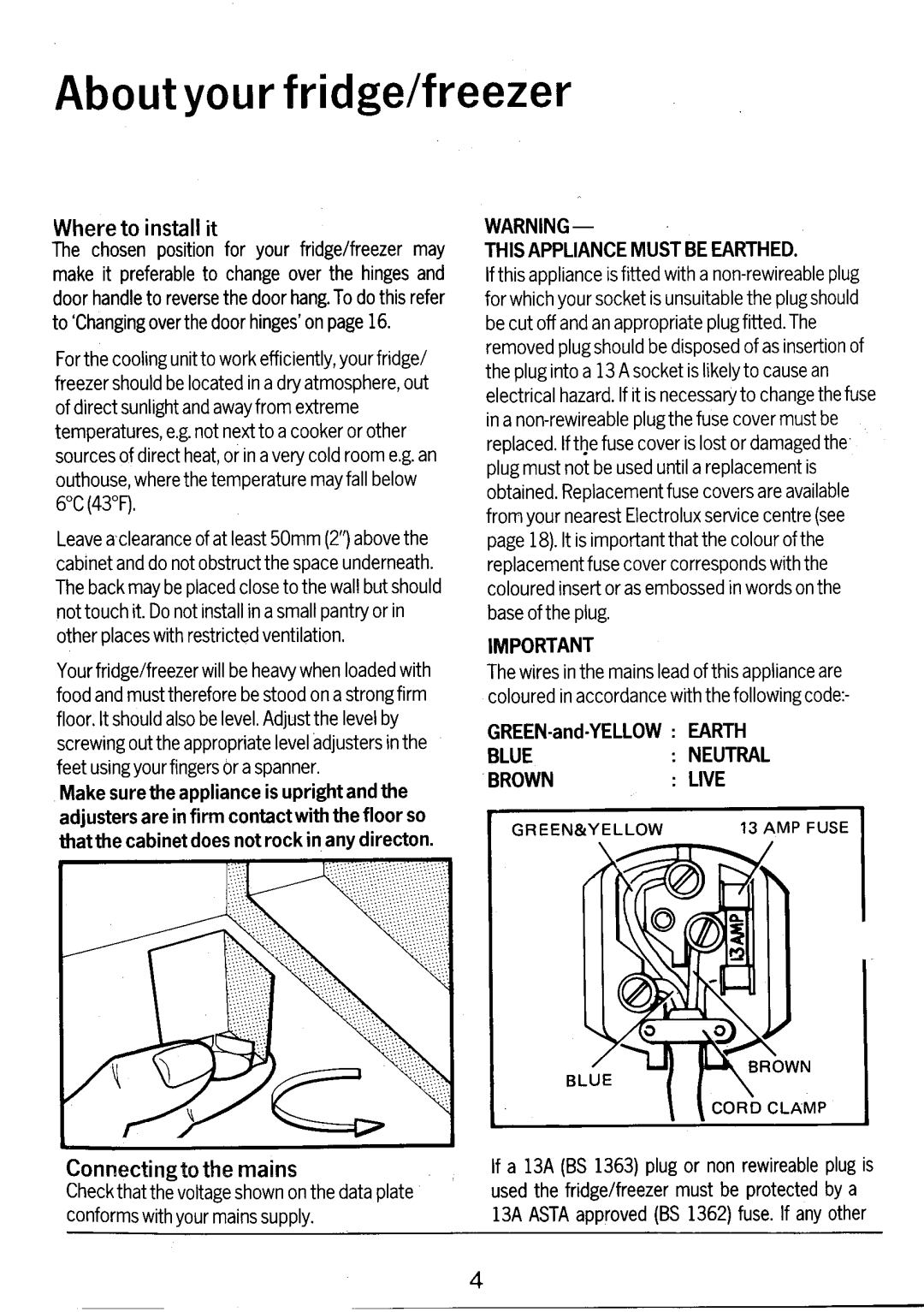 Electrolux TR926 manual 