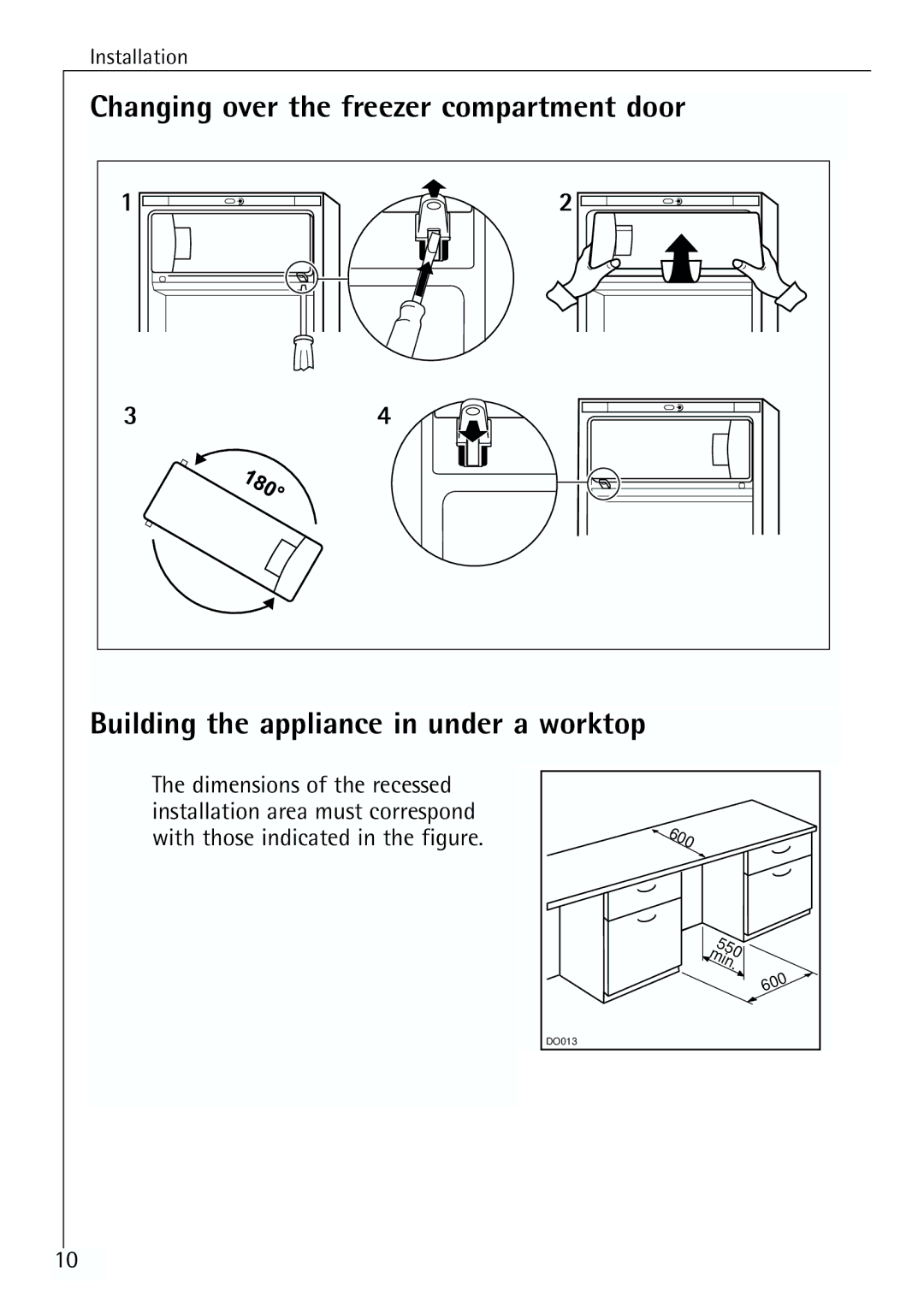 Electrolux U 96040-4 i installation instructions 600 