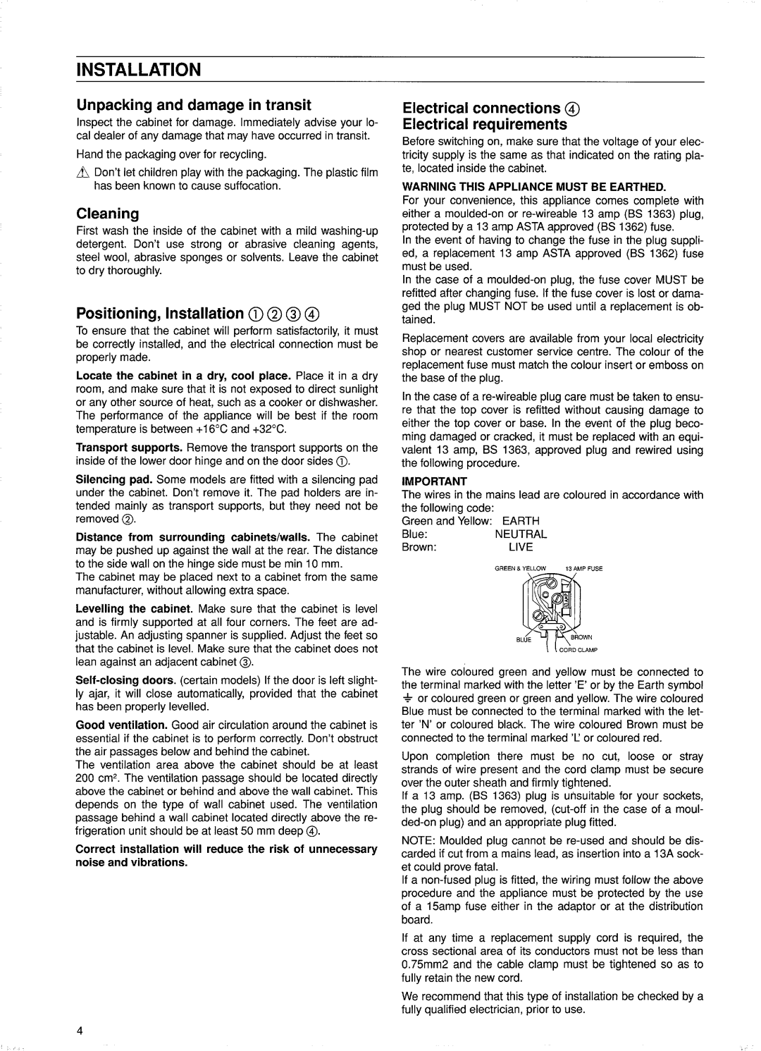 Electrolux U01055 manual 