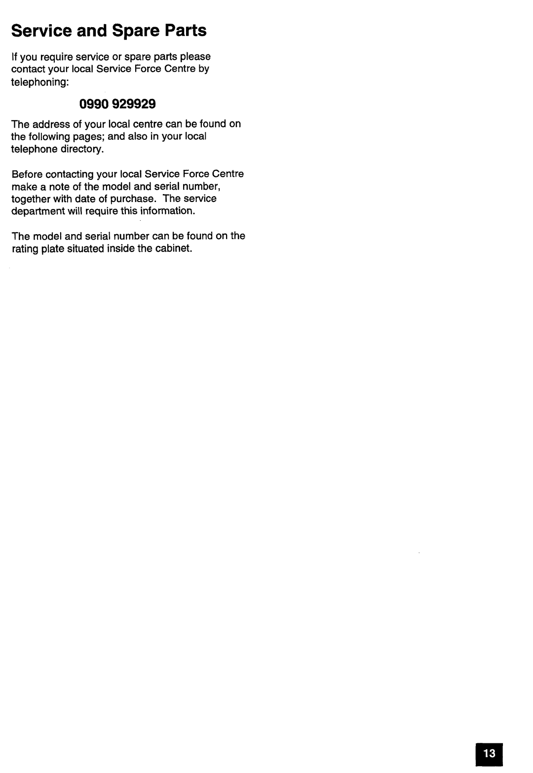 Electrolux U01204 manual 