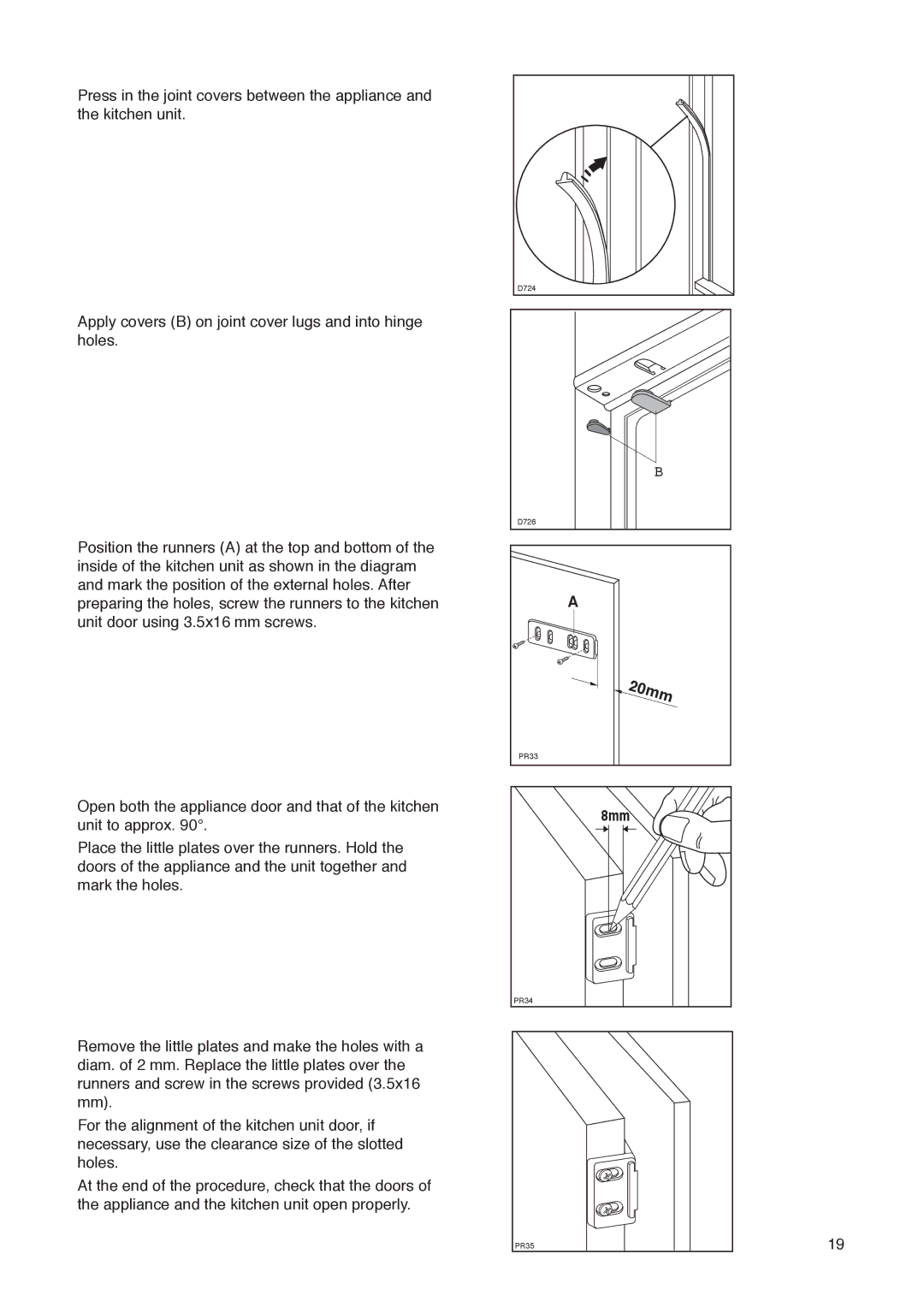 Electrolux U01327 installation instructions 8mm 