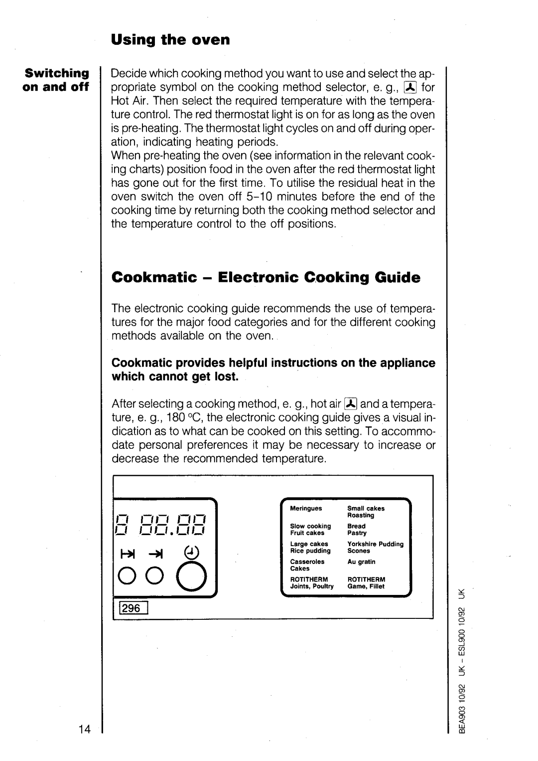 Electrolux U02464 manual 