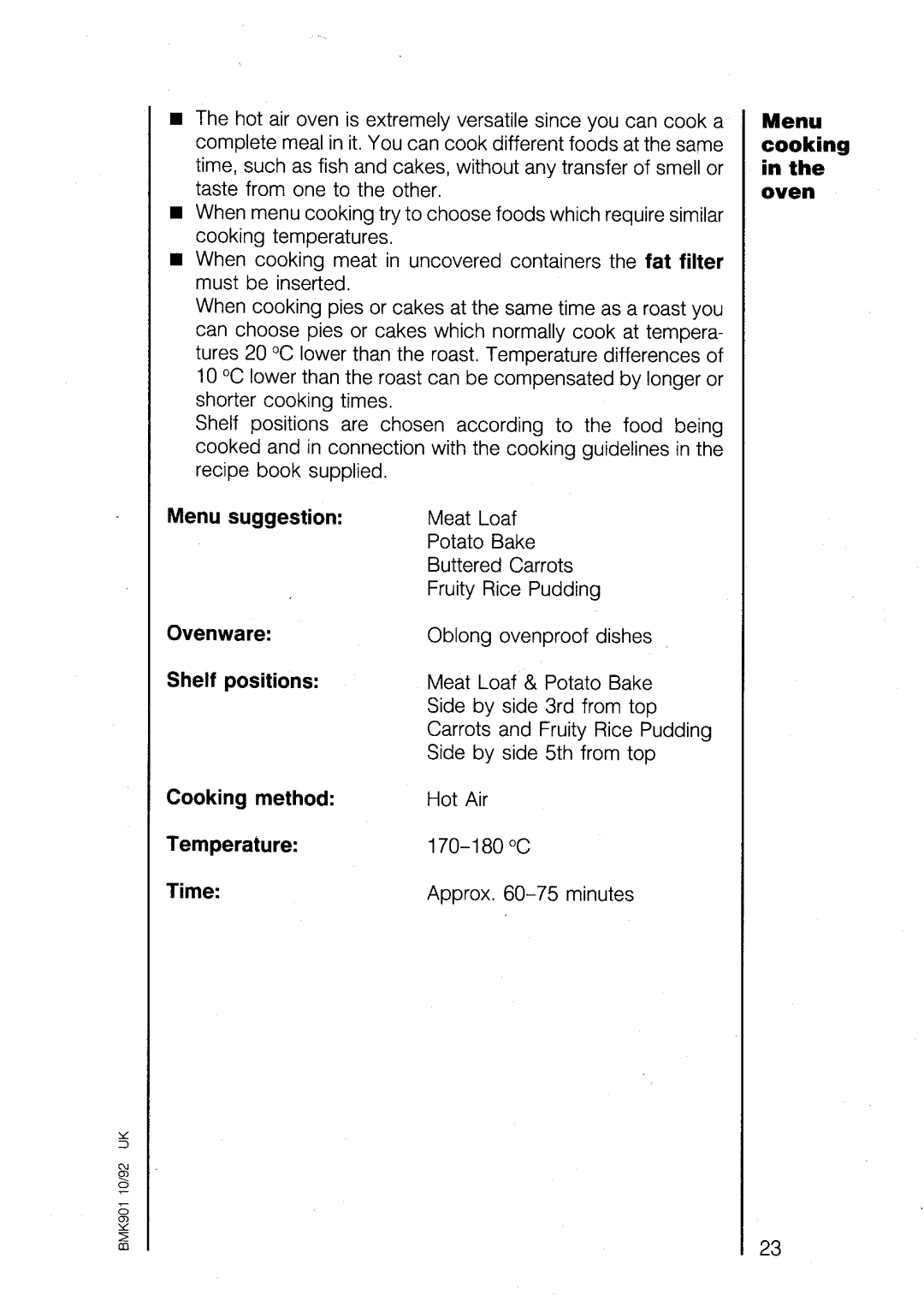 Electrolux U02464 manual 