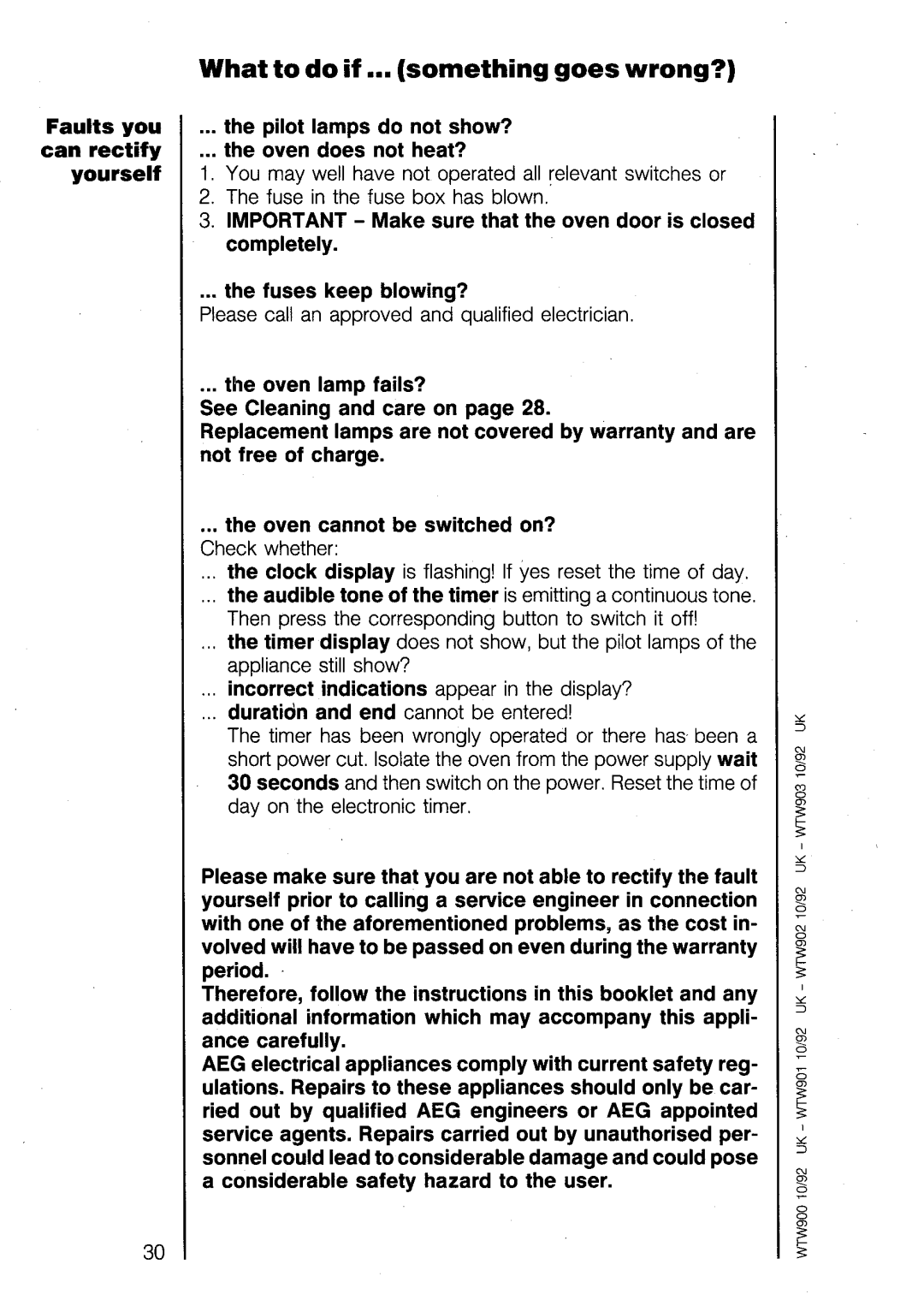 Electrolux U02464 manual 