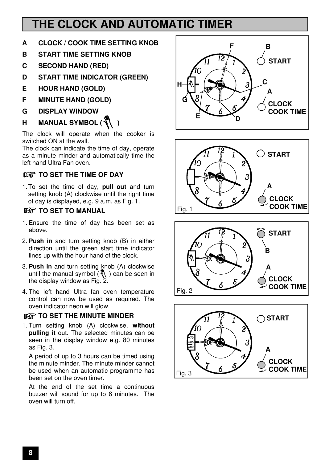 Electrolux U03059 installation instructions Clock and Automatic Timer, To SET the Time of DAY 